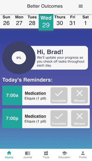 Medication Adherence App Screenshot